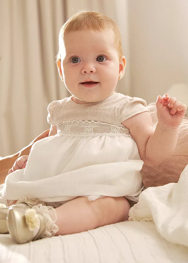 Rochie + chilotei - Bej - Mayoral , [],bestfam.ro