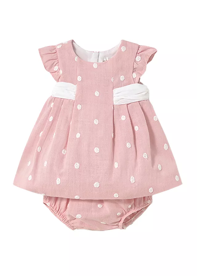 Rochie + chilotei - Brodata - Mayoral  4-6 luni, [],bestfam.ro