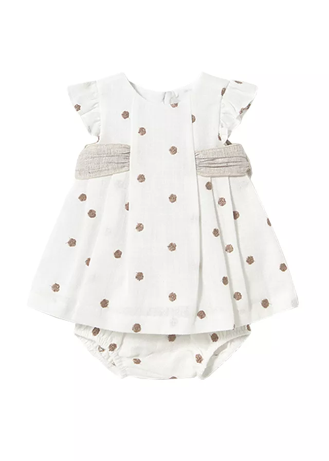 Rochie + chilotei - Brodata - Mayoral  4-6 luni, [],bestfam.ro