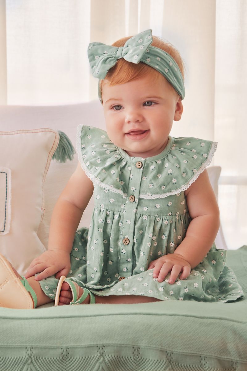 Rochie  + bentita - vernil - Mayoral , [],bestfam.ro