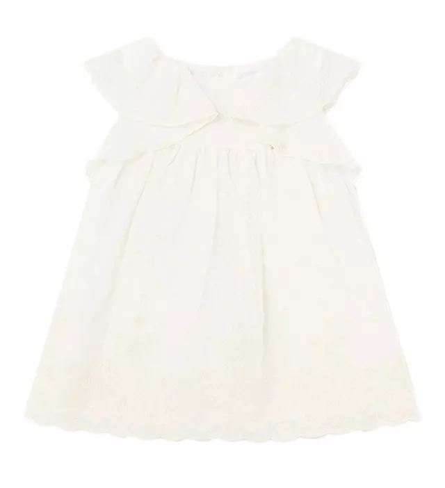 Rochie broderie bambula - ocru - Mayoral         , [],bestfam.ro