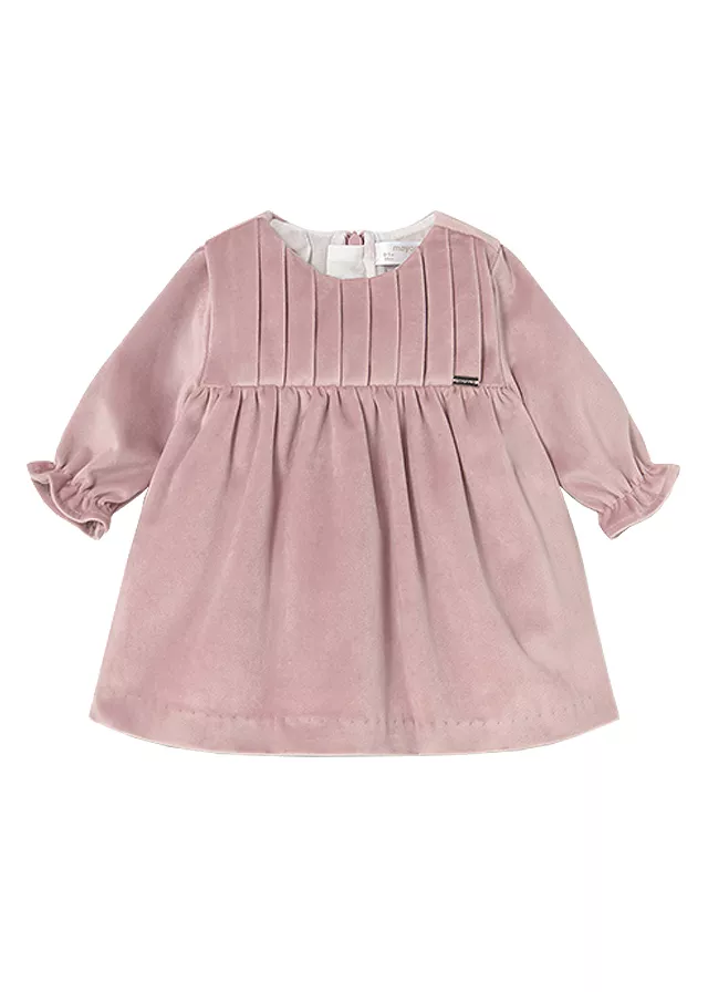 Rochie catifea - roz perlat - Mayoral  18 luni, [],bestfam.ro