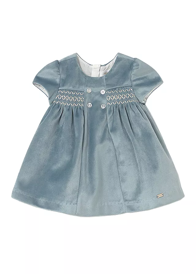 Rochie catifea - turcoaz - Mayoral  18 luni, [],bestfam.ro