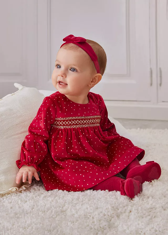 Rochie catifea - Rosu - Mayoral, [],bestfam.ro