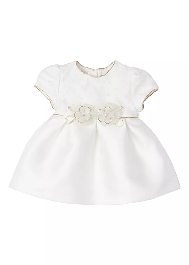Rochie ceremonie jacard - Alb - Mayoral  4-6 luni, [],bestfam.ro