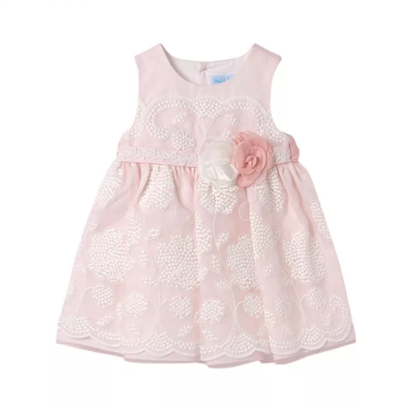 Rochie Ceremonie Organza Broderie  - Abel & lula 6-9 luni, [],bestfam.ro