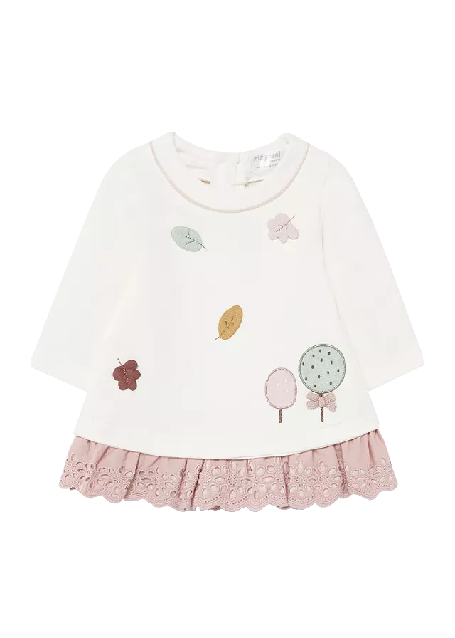 Rochie cu aplicatie - Copaci - Mayoral 18 luni, [],bestfam.ro