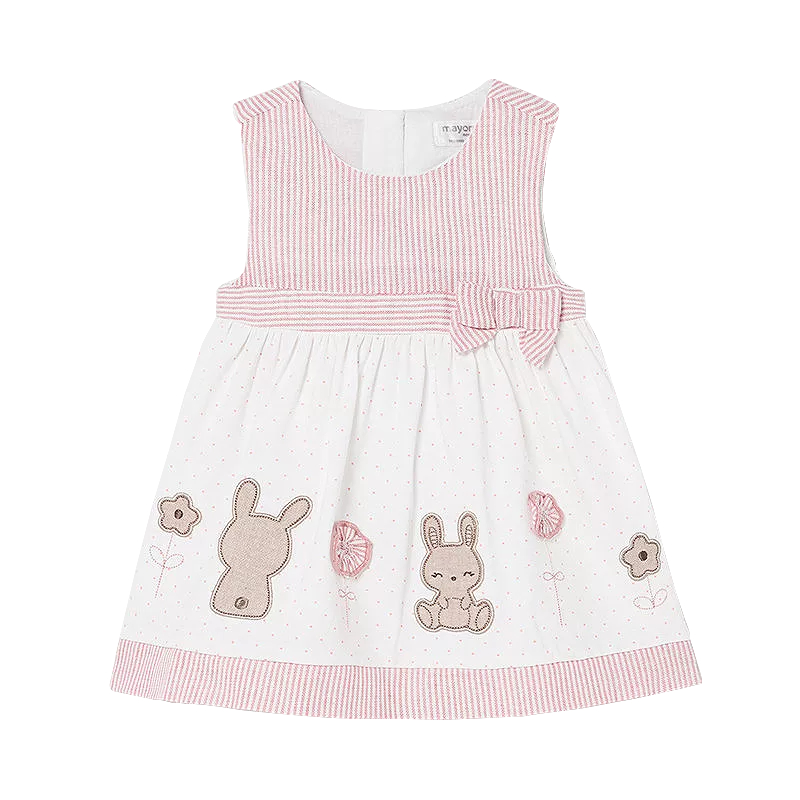 Rochie cu dungi si picatele - Iepurasi -  Mayoral 18 luni, [],bestfam.ro