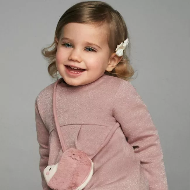 Rochie cu gentuta arici - roz pal - Mayoral  36 luni, [],bestfam.ro