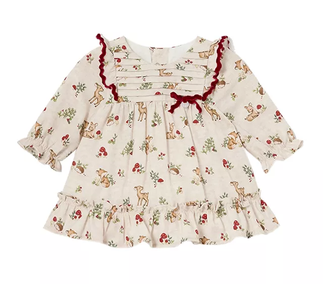 Rochie cu imprimeu si volane - Mayoral   12 luni, [],bestfam.ro