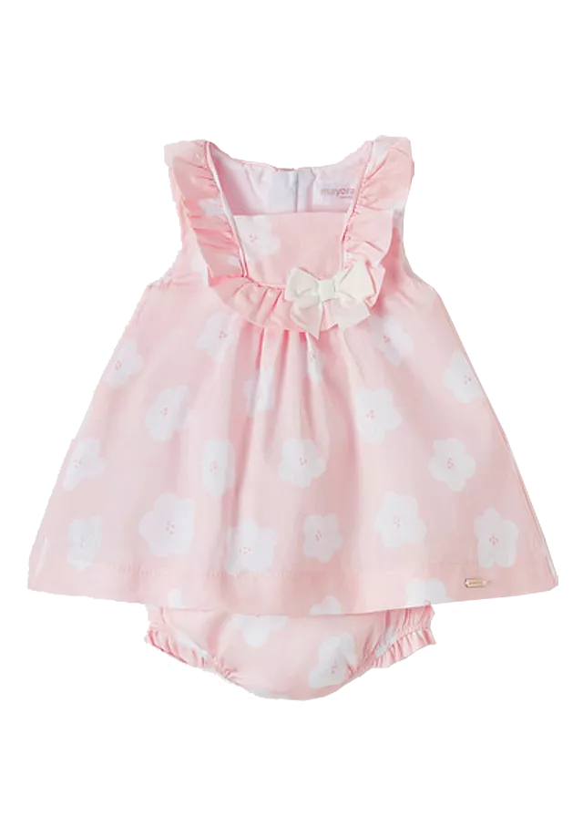 Rochie florice ECOFRIEND + chilotei - Roz - Mayoral 6-9 luni, [],bestfam.ro