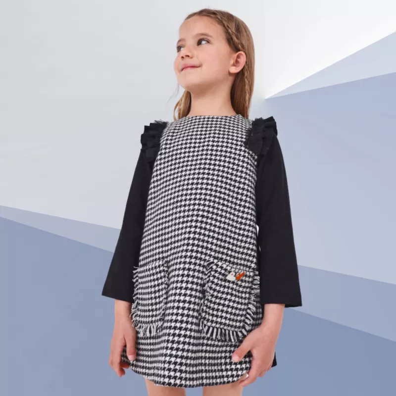 Rochie tip sarafan pepit - Mayoral 7 ani (122 cm), [],bestfam.ro