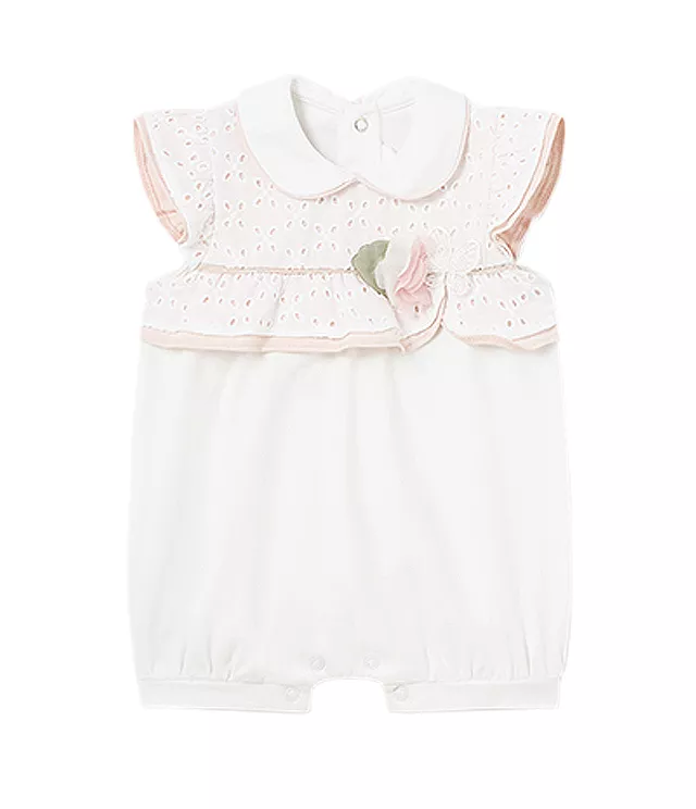 Salopeta broderie si guler Better Cotton - Mayoral  4-6 luni (70 cm), [],bestfam.ro