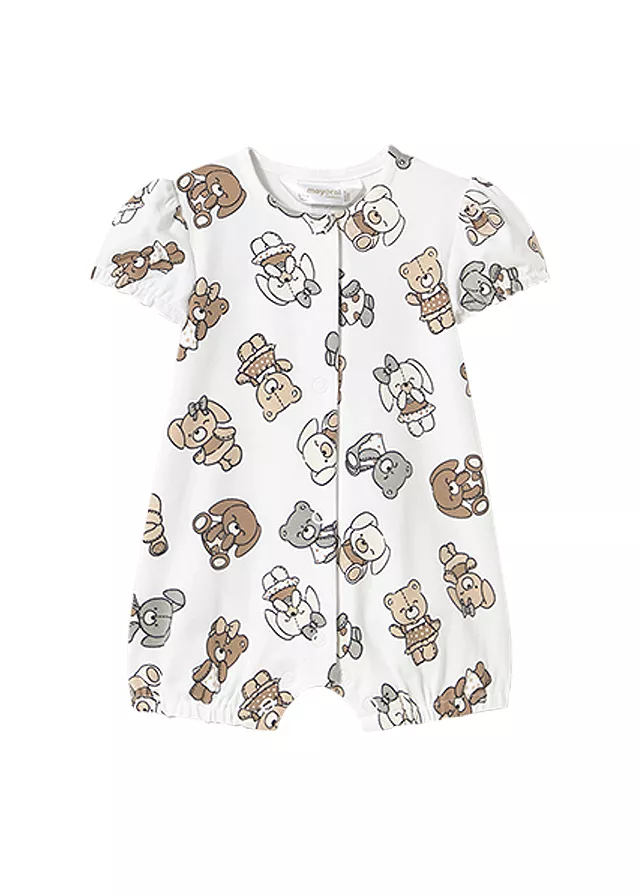 Salopeta (pijama) scurta - ursuleti - Mayoral 1-2 luni, [],bestfam.ro