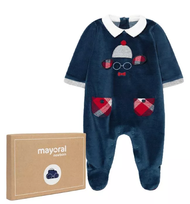 Salopeta (pijama) - Soricel - Mayoral 2-4 luni, [],bestfam.ro