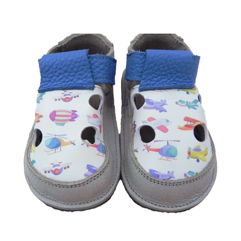 Sandale - Planes - Gri / Bleu - Cuddle Shoes, [],bestfam.ro