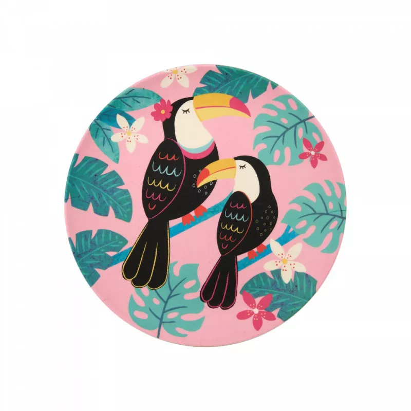 Farfurie din bambus - Tucanul Tiki - Sass & Belle, [],bestfam.ro
