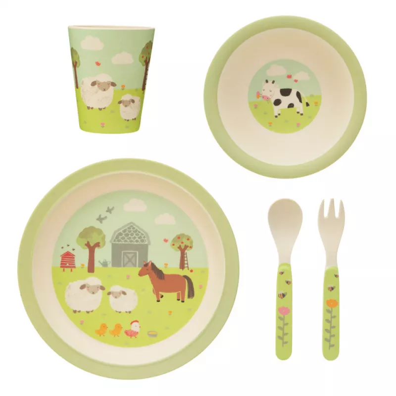 Set de masa din bambus - Ferma - Sass & Belle, [],bestfam.ro