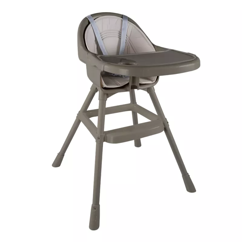 Scaun de masa premium cu perna - Gri, [],bestfam.ro