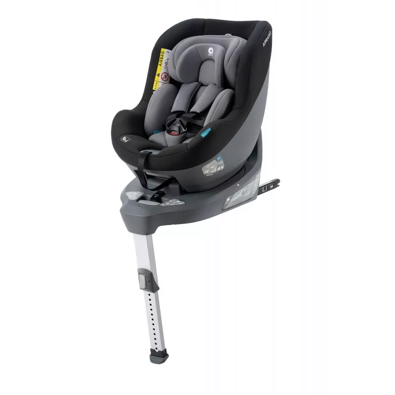 Scaun auto rotativ i-Size - Mettro Hub Dawn Grey, 40-105 cm - Apramo, [],bestfam.ro