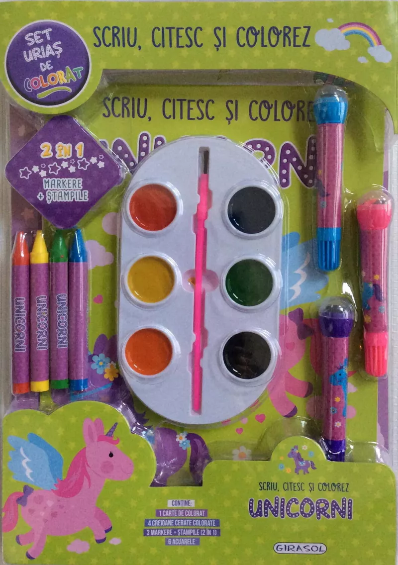 Scriu, citesc si colorez - Unicorni, [],bestfam.ro