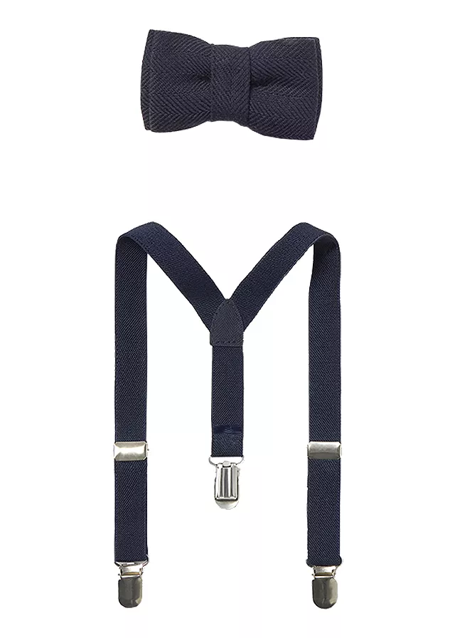 Set - Bretele + Papion - bleumarin - Mayoral 24 luni, [],bestfam.ro