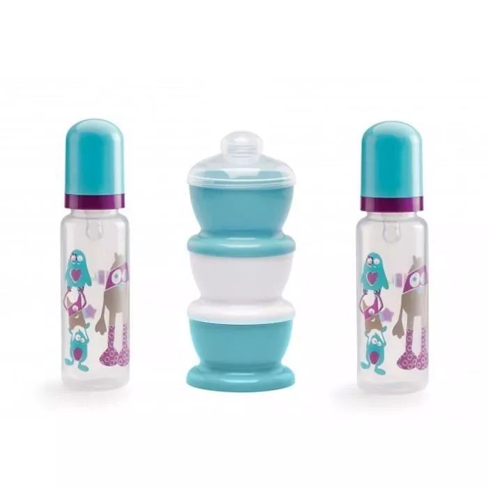 Set 2 biberoane PP + recipient mancarica - Thermobaby, [],bestfam.ro