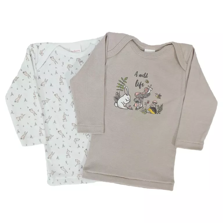 Set 2 bluze cu maneca lunga  unisex A wild life 3 ani, [],bestfam.ro