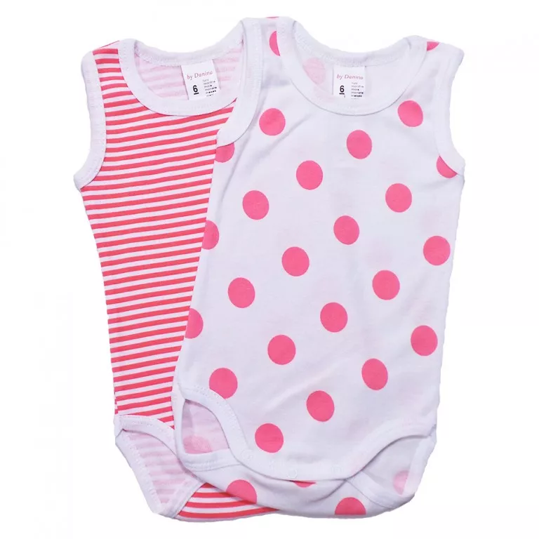 Set 2 Body maiou cu imprimeu Buline si linii 12 luni, [],bestfam.ro