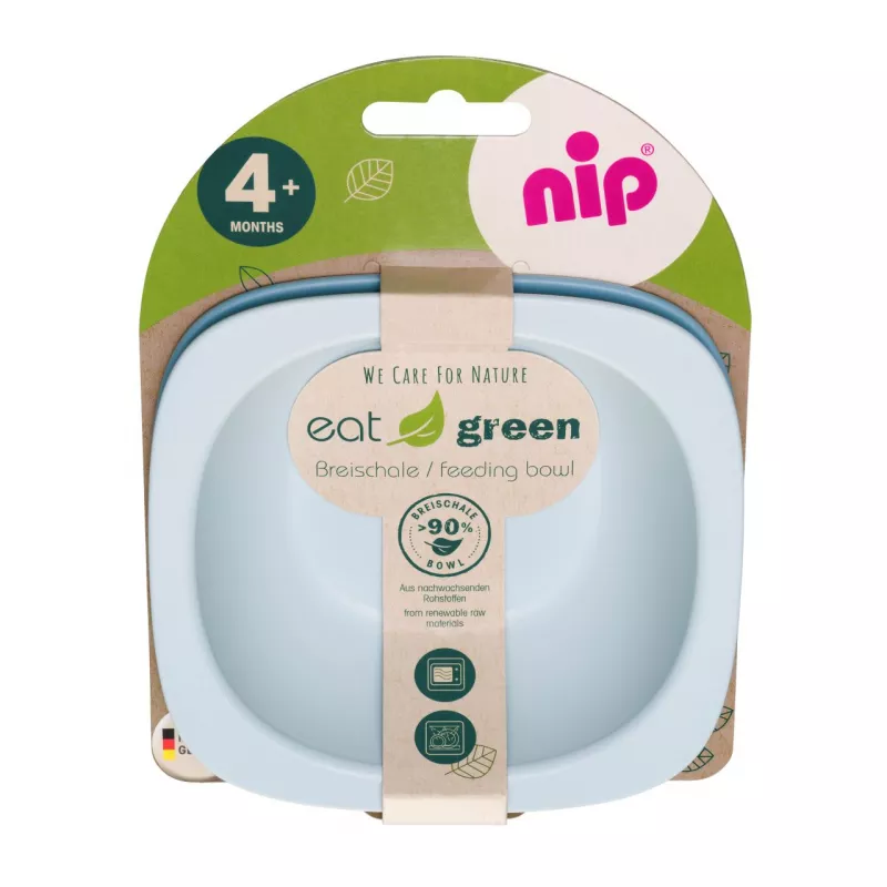Set 2 castroane pentru mancarea copiilor nip Eat Green 37065, [],bestfam.ro