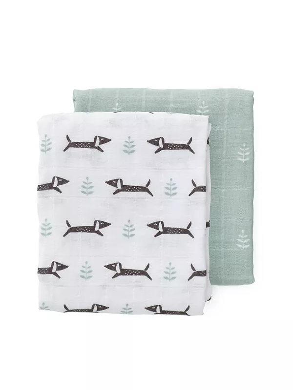 Set 2 museline 70x60 cm, model Dachsy, [],bestfam.ro