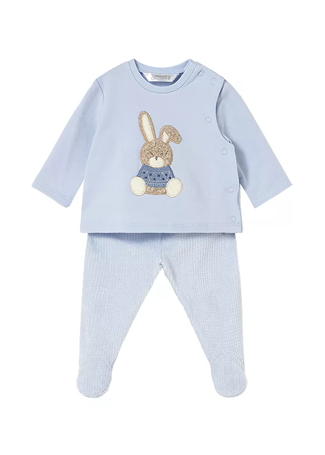 Set 2 piese - Bluza+pantaloni - bleu - Mayoral  6-9 luni, [],bestfam.ro