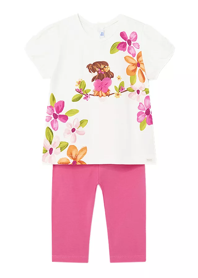 Set 2 piese Girl Better Cotton, bluza+pantaloni - Mayoral  36 luni (98 cm), [],bestfam.ro