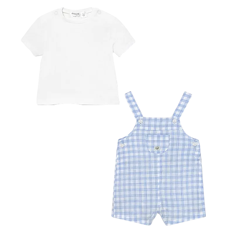 Set 2 piese - Salopeta si tricou - Mayoral 4-6 luni, [],bestfam.ro