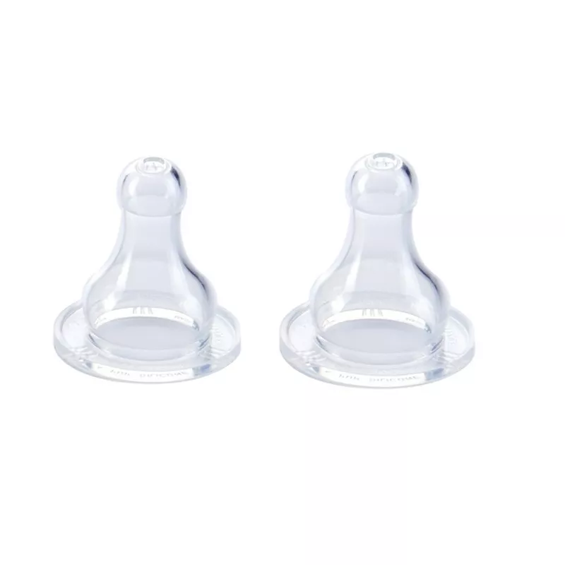 Set 2 tetine silicon +4 luni - Thermobaby, [],bestfam.ro