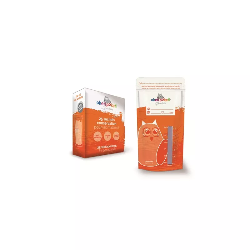 Set 25 pungi stocare pentru lapte matern - Oketi Poketi - Thermobaby, [],bestfam.ro