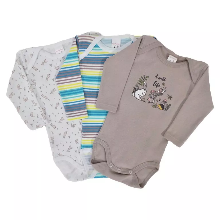 Set 3 body-uri unisex A wild life 18 luni, [],bestfam.ro