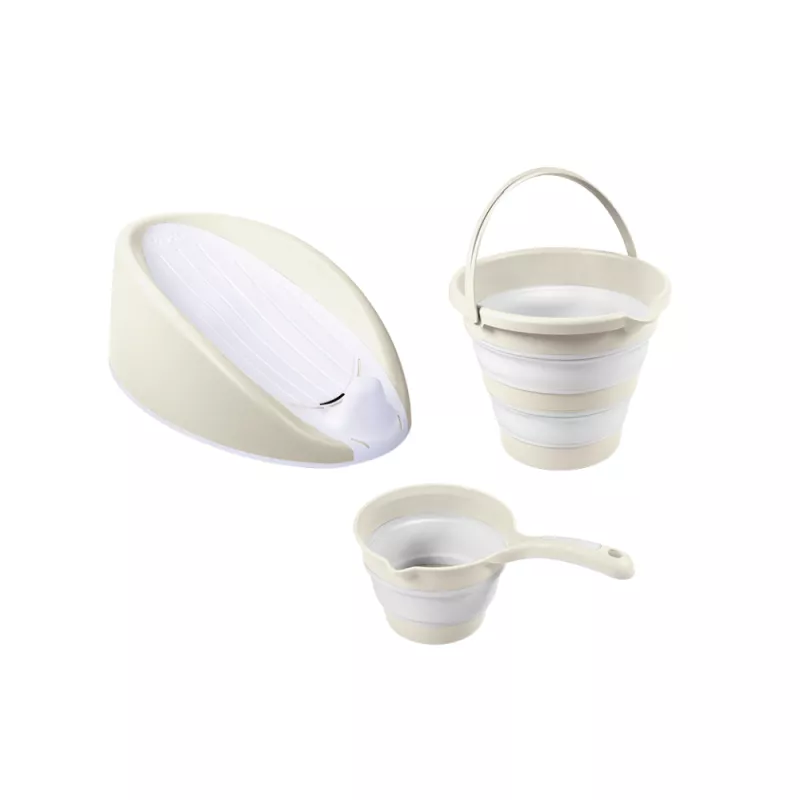 Set 3 in 1 cu suport anatomic pentru cadita - Bej, [],bestfam.ro