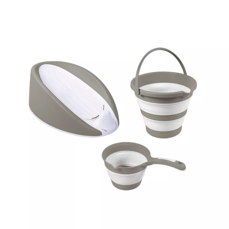 Set 3 in 1 cu suport anatomic pentru cadita - Gri, [],bestfam.ro