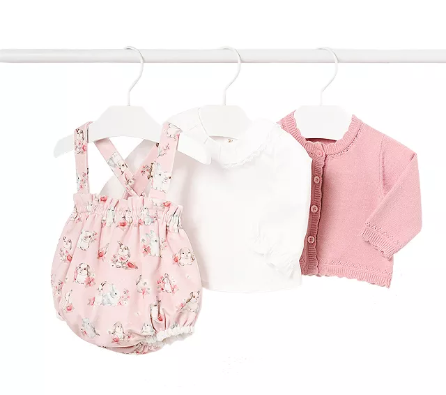 Set 3 piese - Salopeta+bluza+jacheta - roz - Mayoral 4-6 luni, [],bestfam.ro