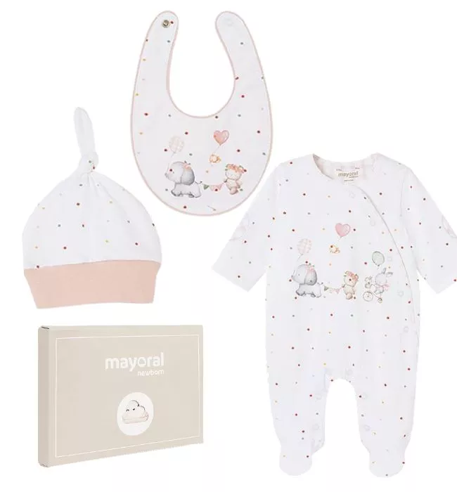 Set 3 piese cadou, ECOFRIENDS - Animale padure - Mayoral 2-4 luni, [],bestfam.ro