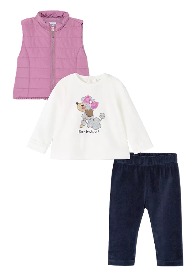 Set 3 piese - Pantaloni+bluza+vesta - Mayoral 3 ani, [],bestfam.ro