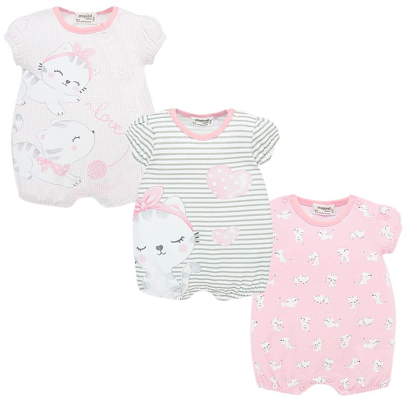 Set 3 salopete (pijamale) - Catelusi - Mayoral, [],bestfam.ro