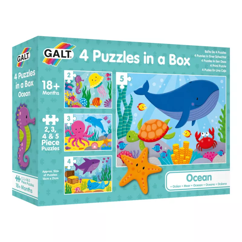 Set 4 puzzle-uri  - Oceanul vesel (2,3,4,5 piese), [],bestfam.ro
