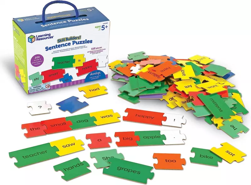 Set activitati educative - Puzzle cu propozitii (lb.engleza), [],bestfam.ro