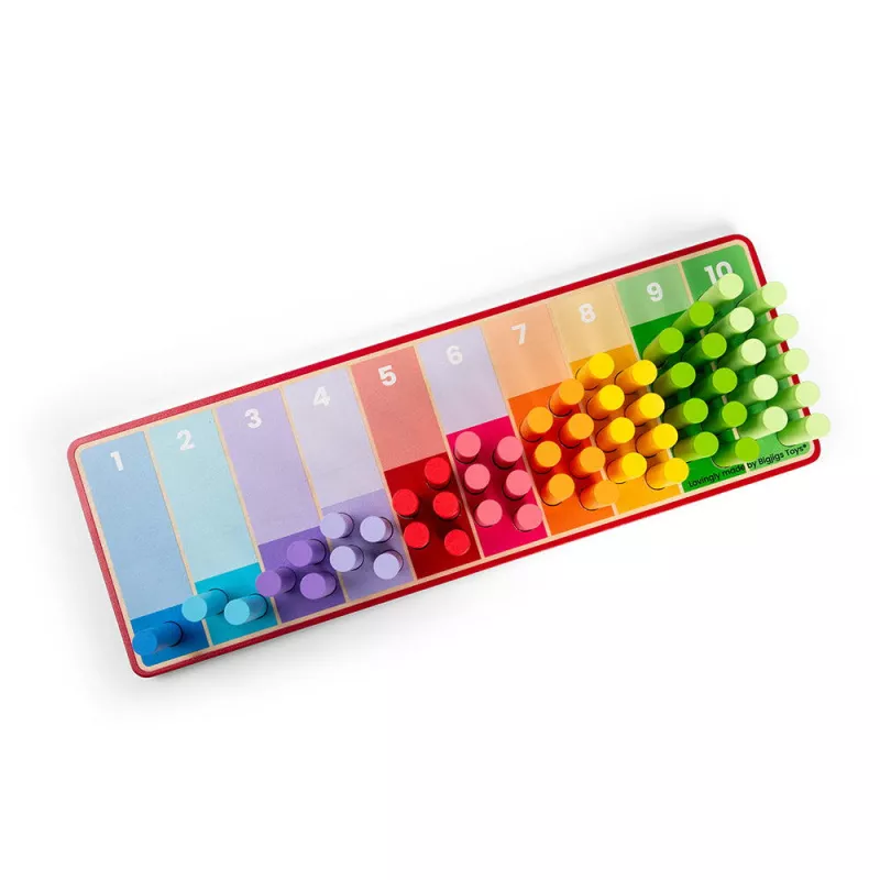 Set betisoare din lemn pentru numarat - Curcubeu, [],bestfam.ro