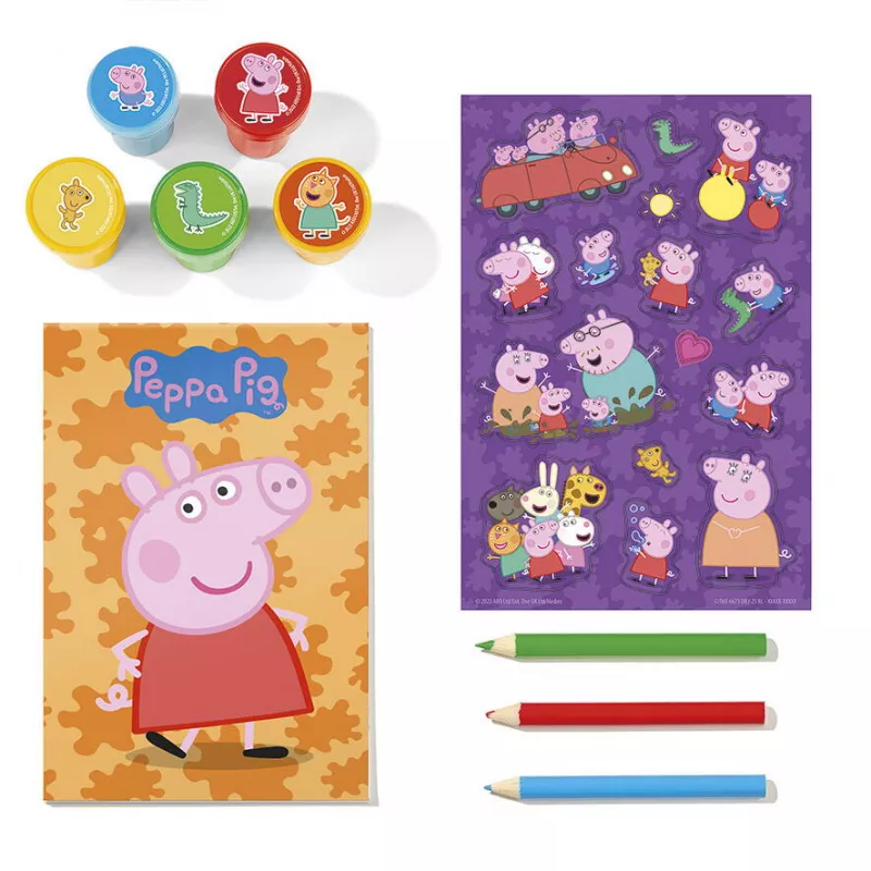 Set creativ cu stampile - Peppa Pig, [],bestfam.ro