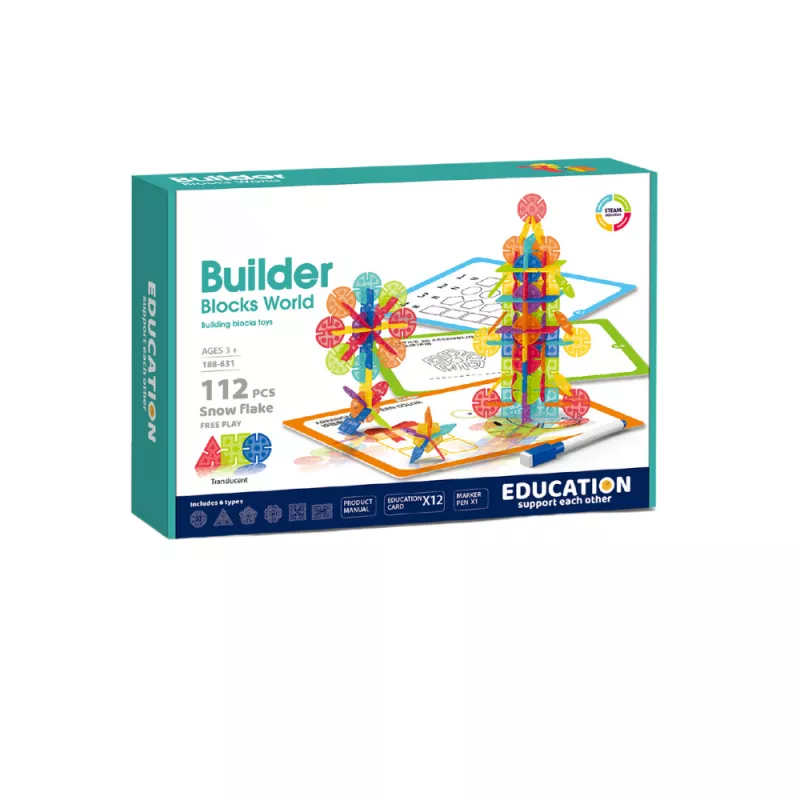 Set de constructie STEAM - Fulgi de zapada (112 piese), [],bestfam.ro
