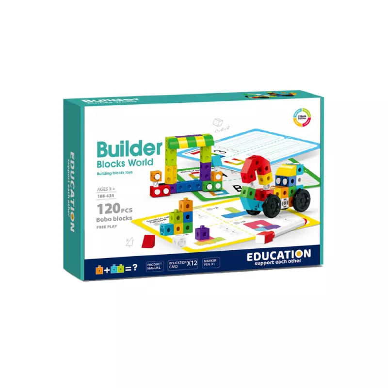 Set de constructie STEAM - Invatam si ne distram (120 piese), [],bestfam.ro