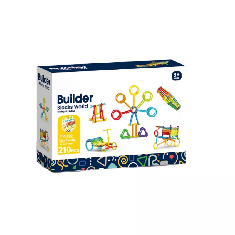 Set de constructie STEAM - Micutul inginer (210 piese), [],bestfam.ro